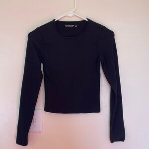 Abercrombie & Fitch Ribbed Long Sleeve Top